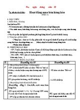 Giáo án Tự nhiên và xã hội Lớp 2 (Chân trời sáng tạo) - Tuần 13 - Bài Hoạt động mua bán hàng hóa